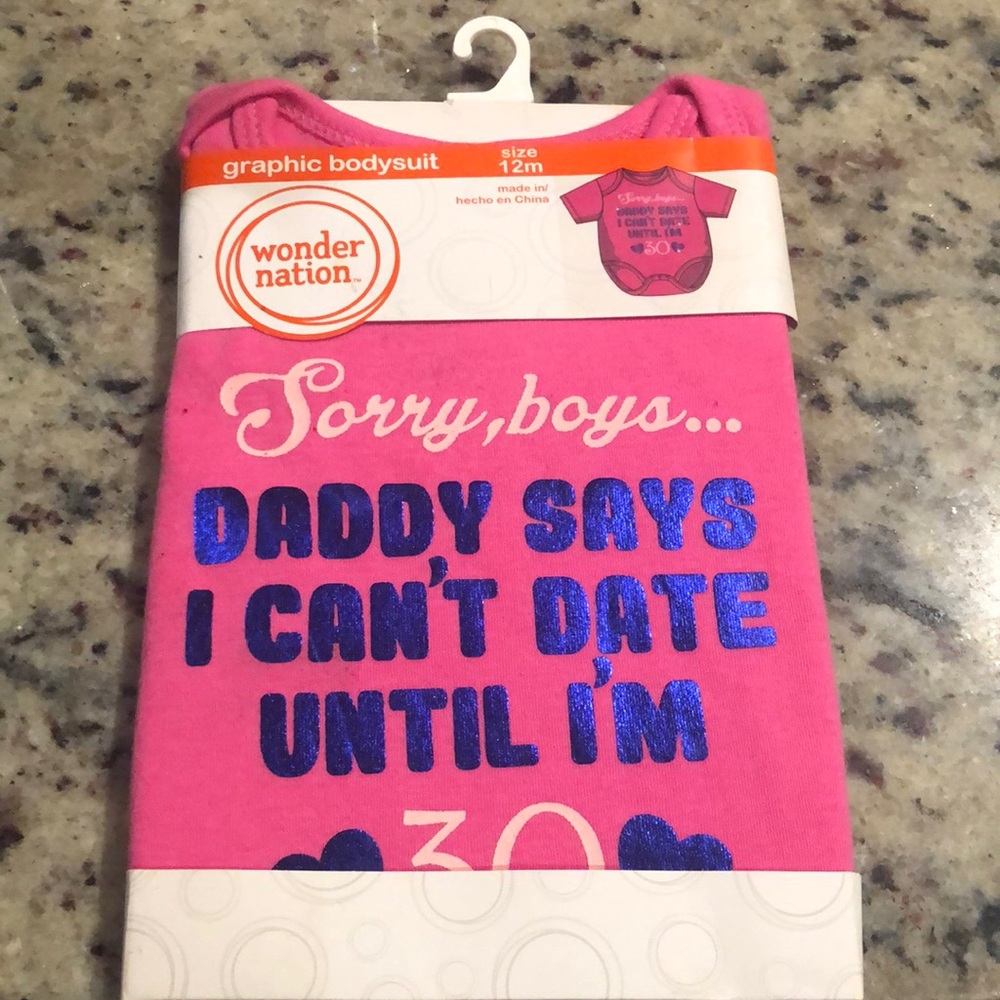 Wonder Nation Pink Graphic Bodysuit